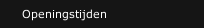 Openingstijden